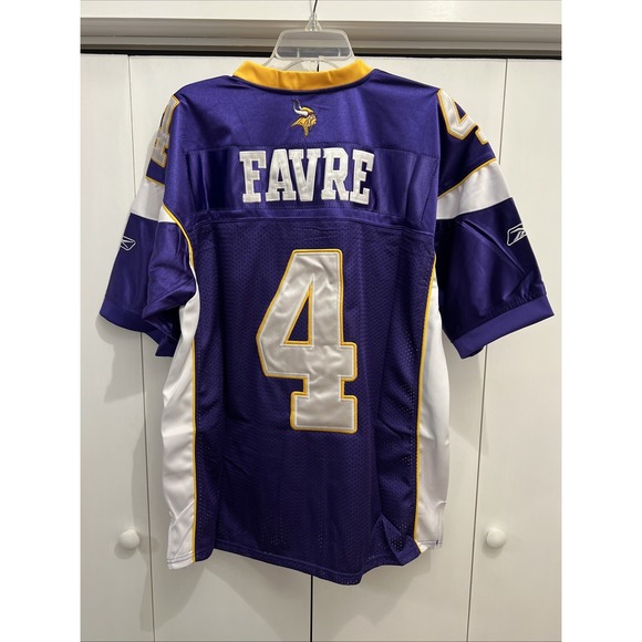 MINNESOTA VIKINGS Brett Favre #4 Stitched Jersey NFL On Field Reebok Size 50 NWT